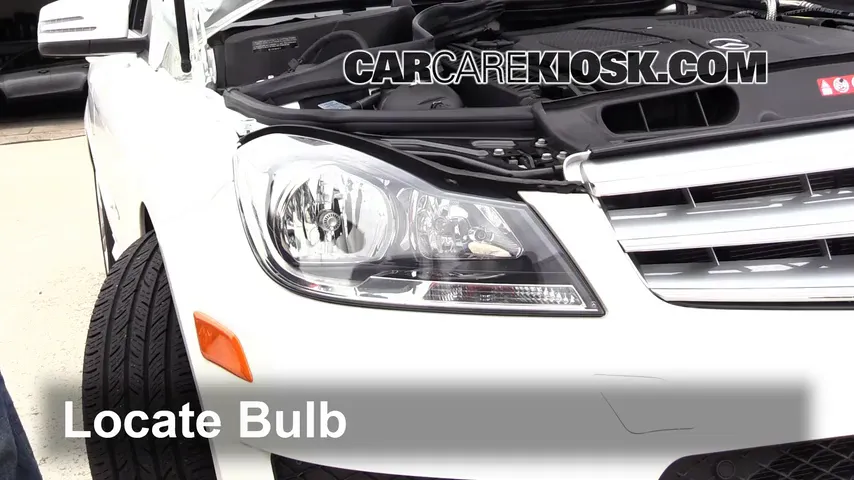 2013 Mercedes-Benz C300 4Matic Sport 3.5L V6 Lights Highbeam (replace bulb)